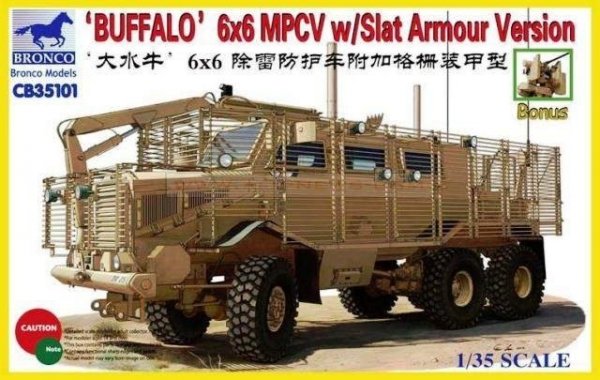Bronco CB35101 Buffalo 6x6 MPCV w/Slat Armour Version (1:35)