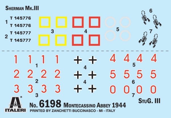 Italeri 6198 Montecassino Abbey 1944 Breaking the Gustav Line - BATTLE SET 1/72