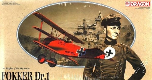 Dragon 5903 Fokker Dr. I, Red Baron (1:48)