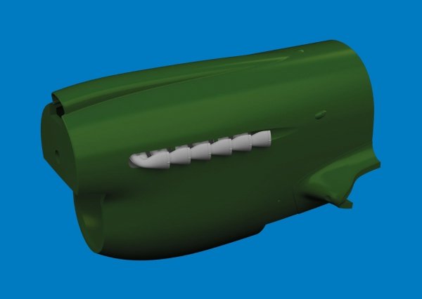 Eduard 6481061 P-40 exhaust stacks fishtail PRINT Eduard 1/48