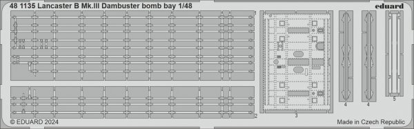 Eduard 481135 Lancaster B Mk. III Dambuster bomb bay HONG KONG MODELS 1/48