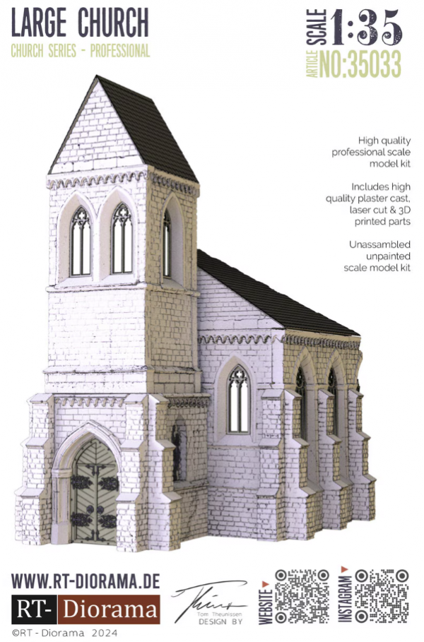 RT-Diorama 35033 Large Church 1/35