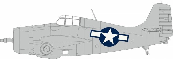 Eduard EX1031 FM-1 US national insignia TAMIYA 1/48