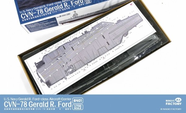 Magic Factory 6401 USS Gerald R. Ford (CVN-78) - US Navy Gerald R.Ford - class Aircraft Carrier 1/700