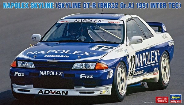 Hasegawa 20780 Napolex Skyline (Skyline GT-R [BNR32 Gr.A] 1991 Inter Tec) 1/24