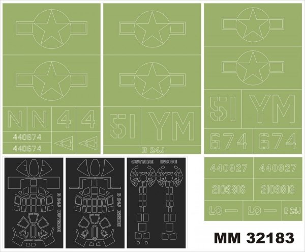 Montex MM32183 B-24J HOBBY BOSS 1/32