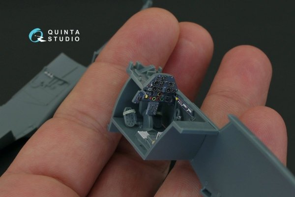 Quinta Studio QD48087 Bf 109E-4/E-7 3D-Printed &amp; coloured Interior on decal paper (for Eduard kit) 1/48