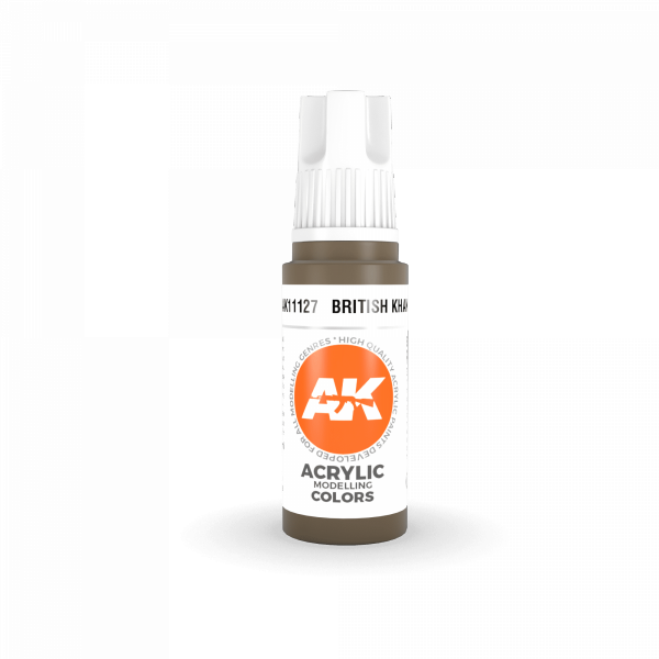 AK Interactive AK11127 BRITISH KHAKI – STANDARD 17ml