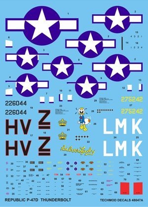 Techmod 48047 - Republic P-47D Thunderbolt (1:48)