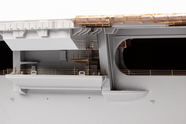 Eduard 53283 USS Constellation CV-64 part 3 - railings &amp; safety nets TRUMPETER 1/350