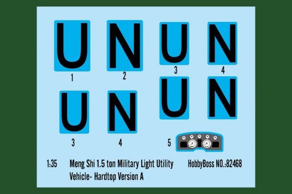 Hobby Boss 82468 Meng Shi 1.5 ton MLUV-Hardtop Version A (1:35)