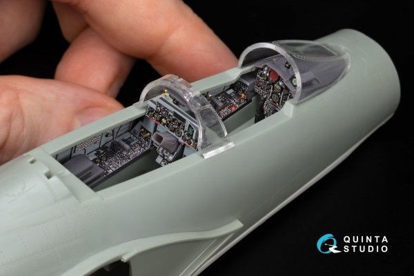 Quinta Studio QD+48488 F-4D early Phantom II 3D-Printed &amp; coloured Interior on decal paper (Academy) (with 3D-printed resin parts) 1/48