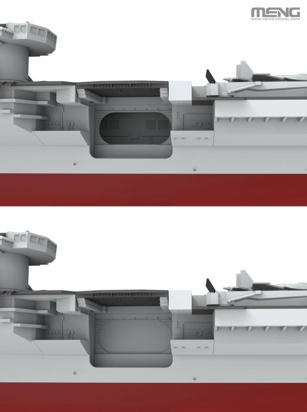 Meng Model PS-010 Aircraft Liaoning 1/700