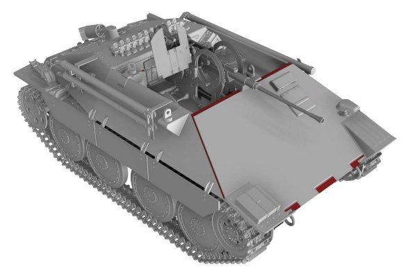 Thunder Model 35105 Bergepanzer Hetzer with 2cm Flak Late production 1/35