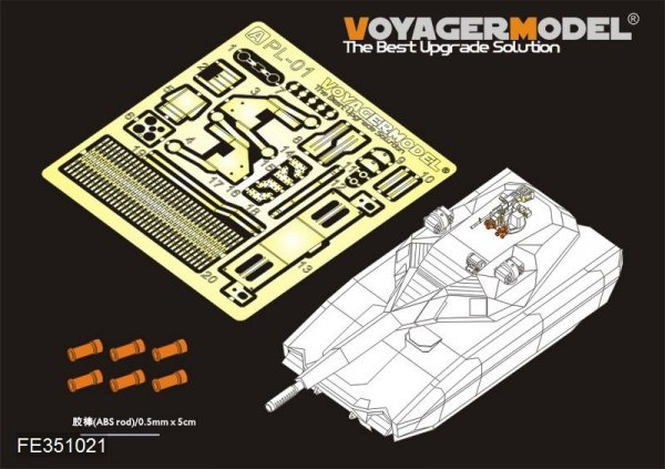 Voyager Model PE351021 Modern Poland PL-01 Prototype Basic For TAKOM 2127 1/35