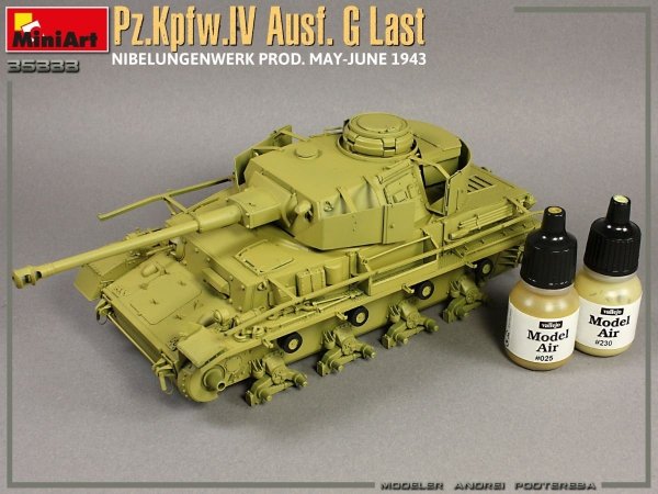 MiniArt 35333 Pz.Kpfw.IV Ausf. G Last/Ausf. H Early. NIBELUNGENWERK PROD. MAY-JUNE 1943. 2 IN 1 INTERIOR KIT 1/35