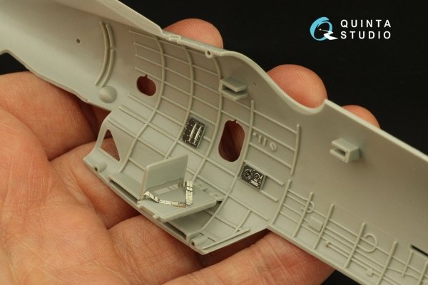 Quinta Studio QD48377 TBM-3 Avenger 3D-Printed &amp; coloured Interior on decal paper (Hobby Boss) 1/48