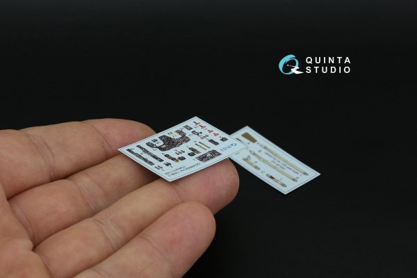 Quinta Studio QD48658 Hs 129B-3 3D-Printed &amp; coloured Interior on decal paper (Takom) 1/48