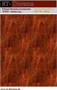 RT-Diorama 35883 Printed Accessories: Granite red Floor Nr.5 1/35