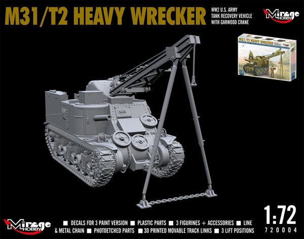Mirage Hobby 720004 M31/T2 Heavy Wrecker WW2 US. Army 1/72