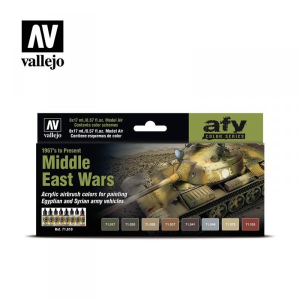 Vallejo 71619 Middle East Wars (1967 to present) 8x17ml
