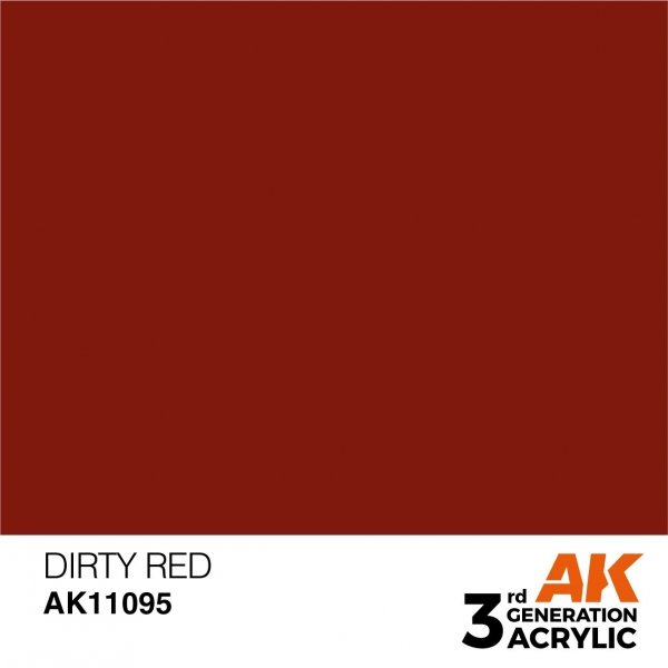 AK Interactive AK11095 DIRTY RED – STANDARD 17ml