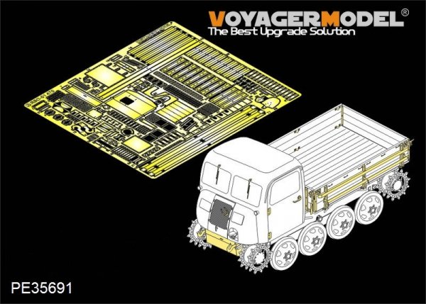 Voyager Model PE35691 WWII German RSO/01 type 470 For DRAGON 6691 1/35