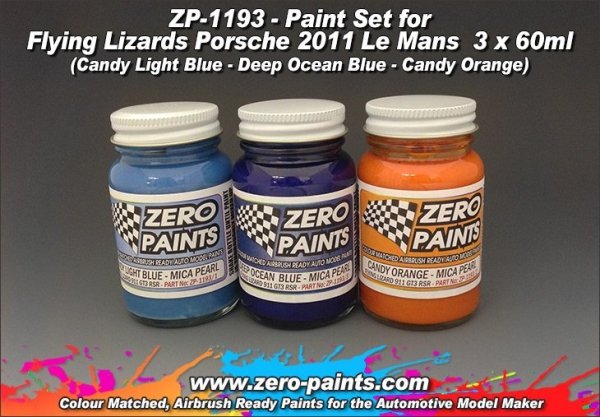 Zero Paints ZP-1193 Flying Lizard Porsche 2011 Paints 3x30ml