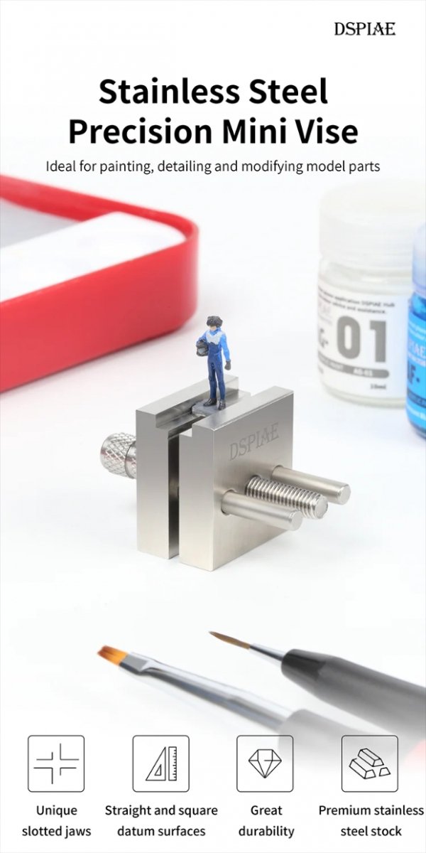 DSPIAE AT-MV Stainless Steel Precision Mini Vise / Imadło