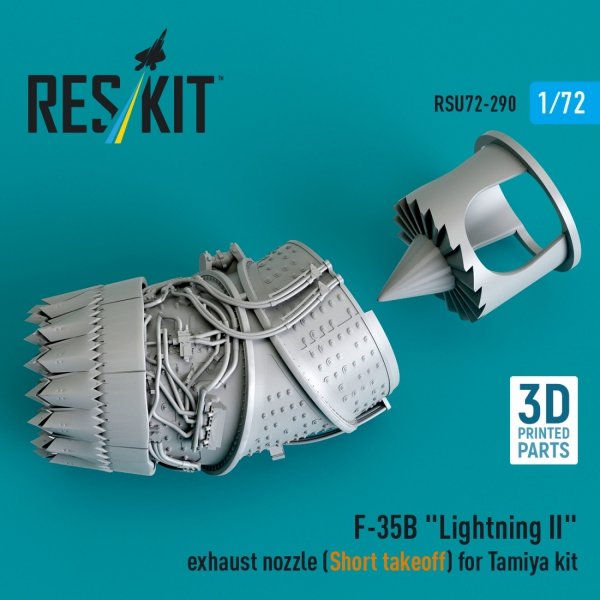 RESKIT RSU72-0290 F-35B "Lightning II" exhaust nozzle (Short takeoff) for Tamiya kit (3D printed) (1/72)