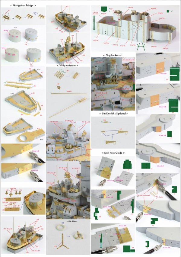 Pontos 22002F1 USS BB-63 Missouri 1945 Detail Up Set (Without wooden deck) (1:200)