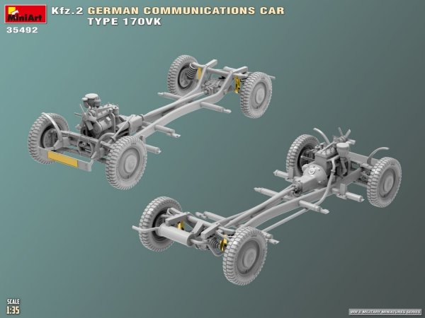 Mini Art 35492 Kfz.2 German Communications Car Type 170VK 1/35
