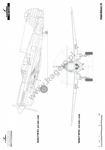 Kagero 7037 Curtiss P-40 F,K,L,M,N models EN/PL