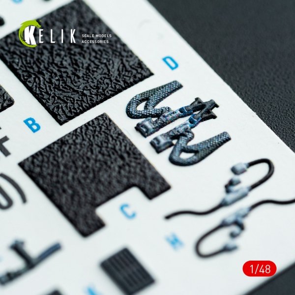 Kelik K48128 F-16F Block 60 - interior 3D decals for Hasegawa kit (1/48)