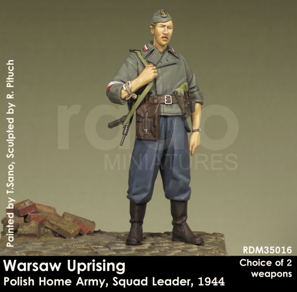 RADO Miniatures RDM35016 Warsaw Uprising, Polish Home Army, Squad Leader, 1944 (1:35)