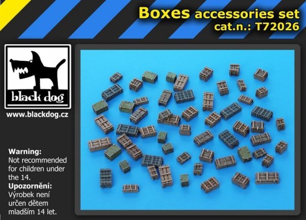Black Dog T72026 Boxes accessories set 1/72