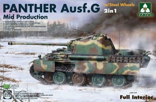Takom 2120 Panther G Mid Production with Steel Wheels 2 in 1 1/35