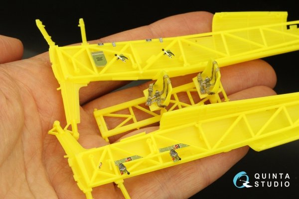 Quinta Studio QD48360 Stearman Pt-17 Kaydet 3D-Printed &amp; coloured Interior on decal paper (Revell) 1/48
