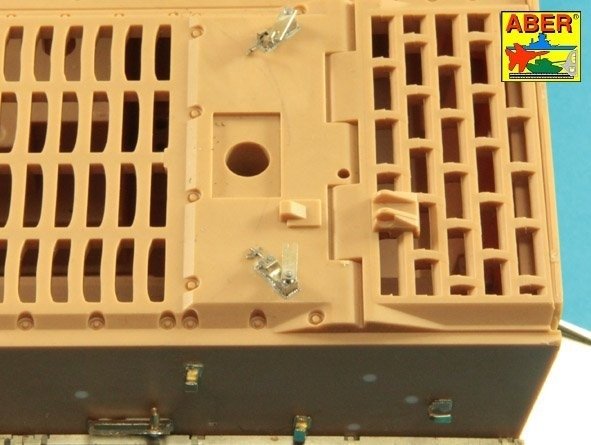 Aber 16029 Handles for towing ropes and tensioning the tracks of Tiger I and King Tiger tanks 1/16