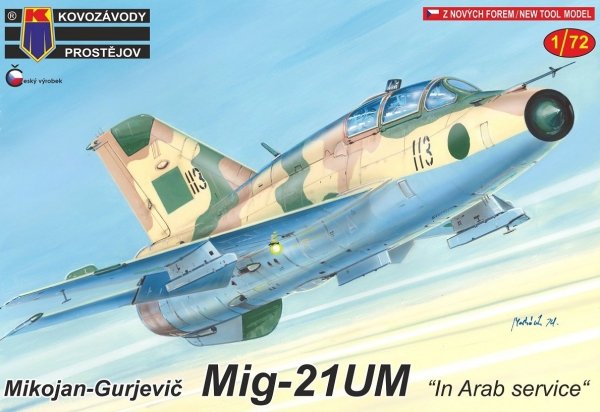 Kovozavody Prostejov KPM0202 MiG-21UM In Arab service 1/72