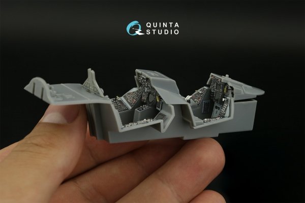 Quinta Studio QDS48395 F-14A 3D-Printed &amp; coloured Interior on decal paper (Hobby Boss) (Small version) 1/48