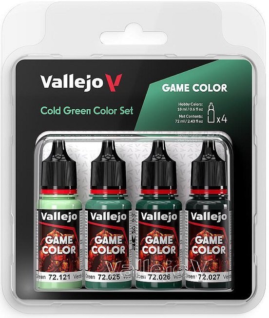 Vallejo 72383 Game Color Cold Green Color Set 4x18ml