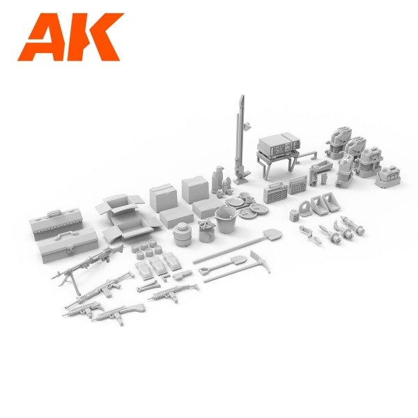 AK Interactive AK35006 IDF ACCESSORIES 1/35