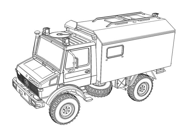 Ace 72451 Unimog U1300L 4x4 Krankenwagen Ambulance1/72