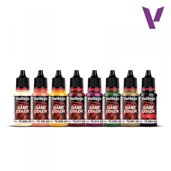 Vallejo 72195 Aztec Dragons - Game Color Set - Fantasy Color Series 8x18ml