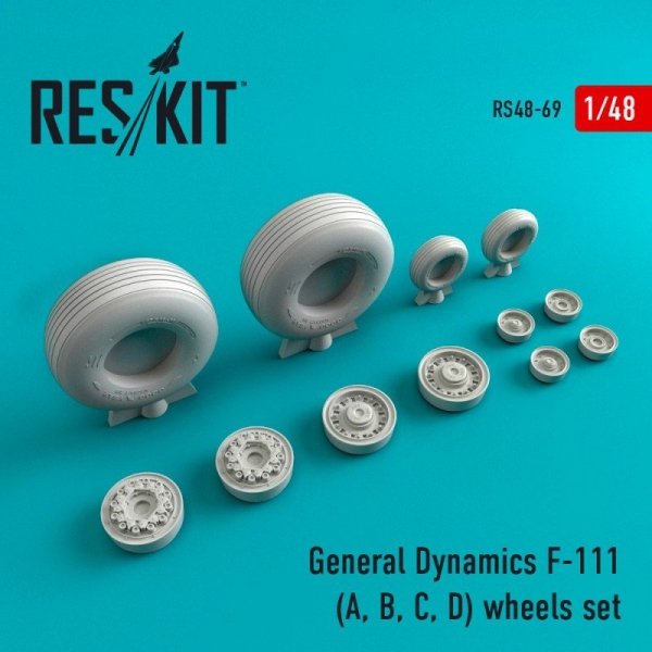 RESKIT RS48-0069 F-111 (A, B, C, D) wheels set 1/48