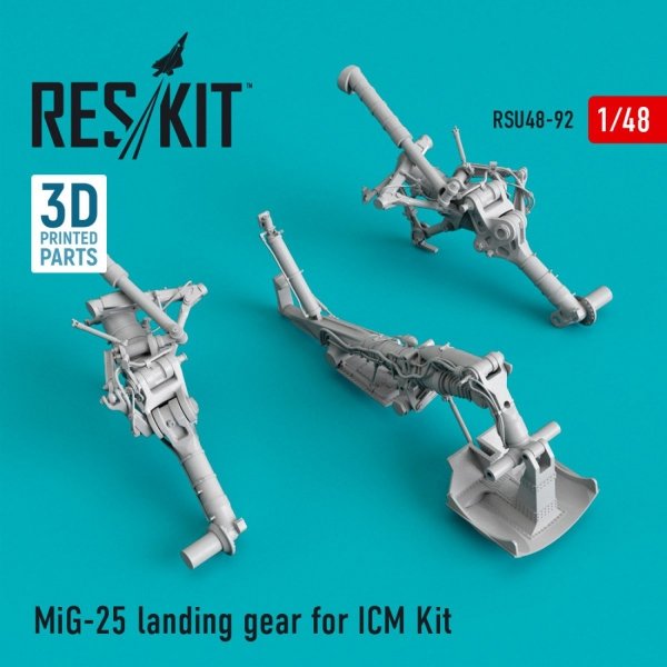 RESKIT RSU48-0092 MIG-25 LANDING GEAR FOR ICM KIT 1/48