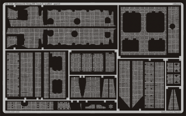 Eduard 35752 Zimmerit StuG. III Ausf. G waffel 1/35 Dragon