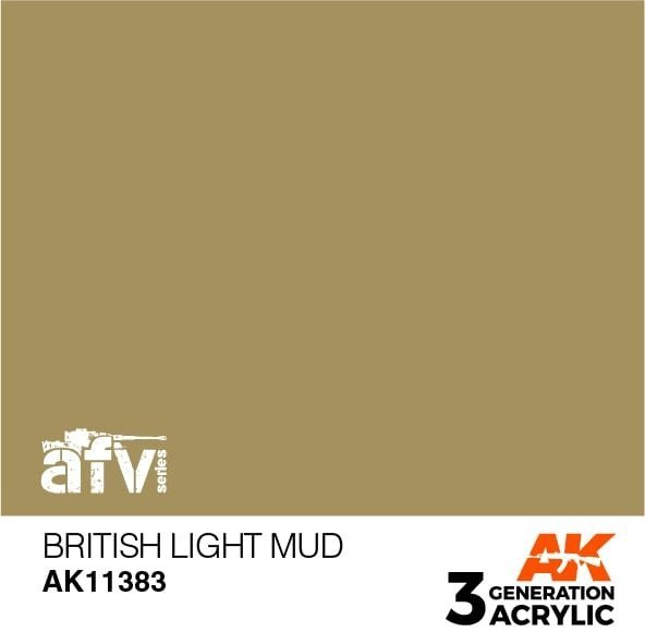 AK Interactive AK11383 British Light Mud 17ml