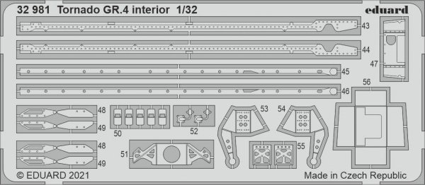 Eduard 32981 Tornado GR.4 interior for ITALERI 1/32